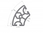 Preview: Aluminum profile R40 / 80 60 ° Slight groove 8 I-type